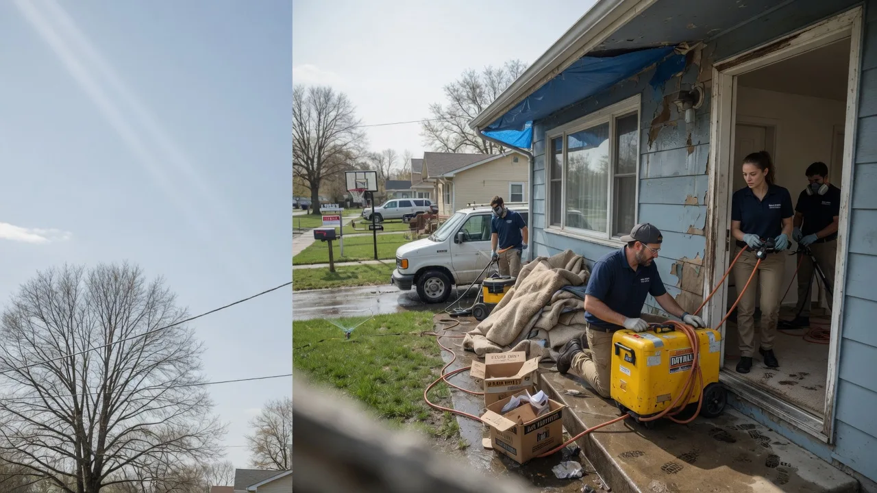 Basement Flood Cleanup in Chandlerville, IL near me